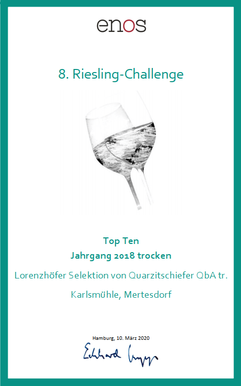 Enos Riesling challenge